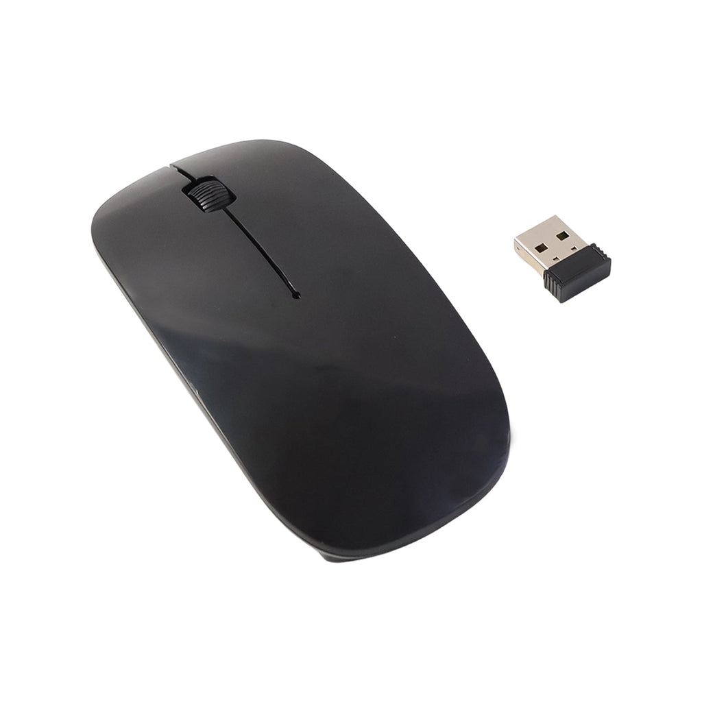 Packaging of the Compshop Wireless Mouse, showcasing branding and product details.