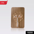 Waterproof adhesive wall hook showing strong sticky surface for kitchen and bathroom use