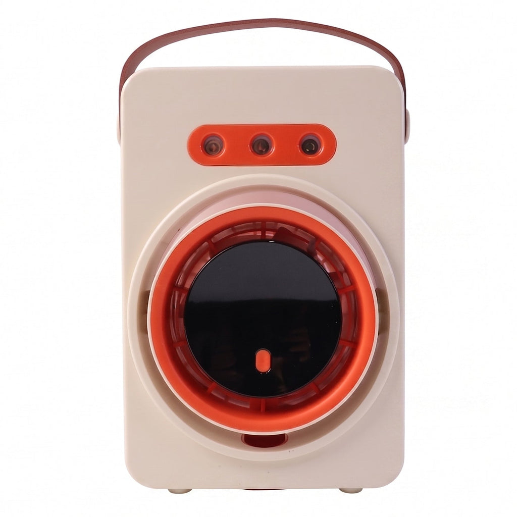 Compact air cooling fan suitable for portable use