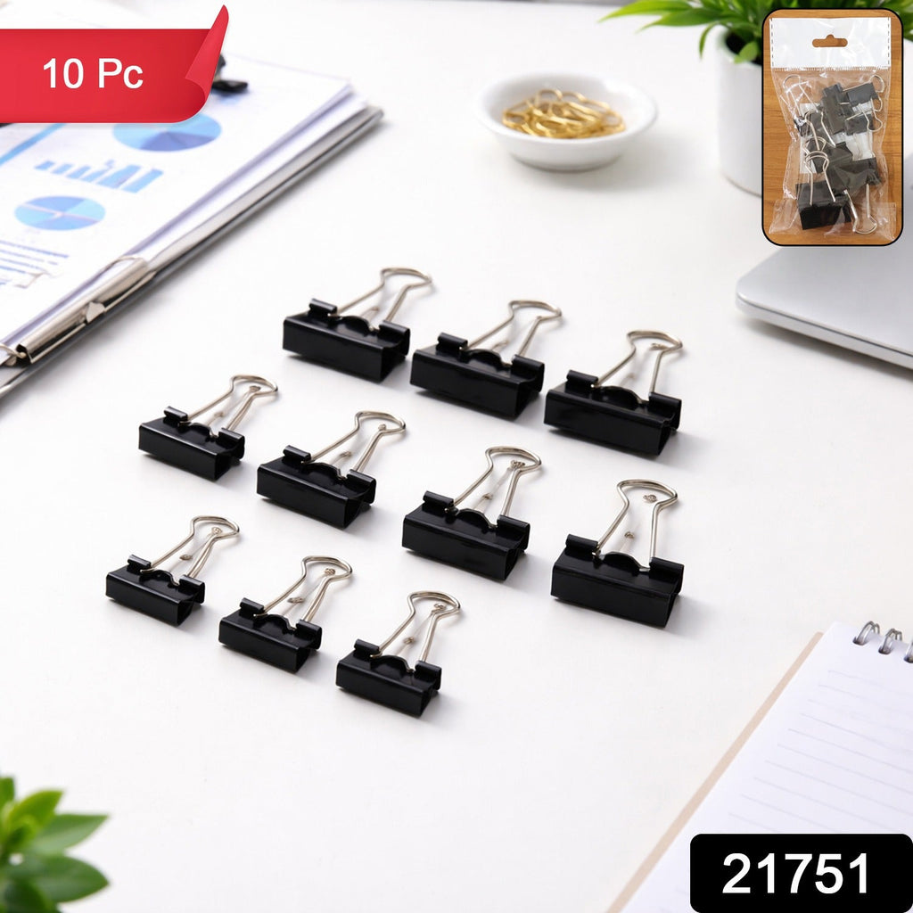 Metal binder clips for organizing documents securely