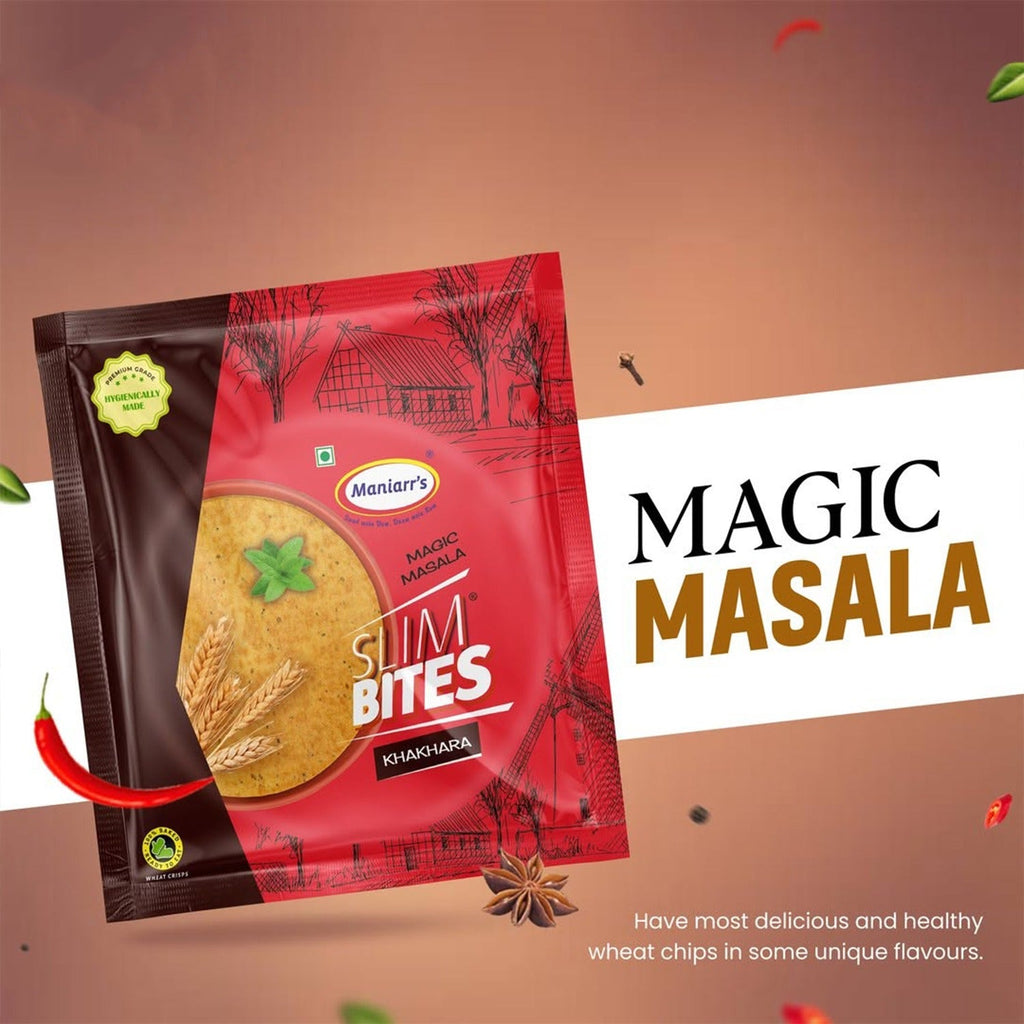 Maniarr's Masala Khakhra in a bowl, showcasing its crispy texture and spicy seasoning.