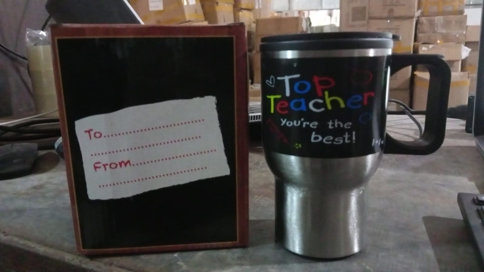 Another angle of the Fervent insulated travel mug, highlighting its elegant finish.