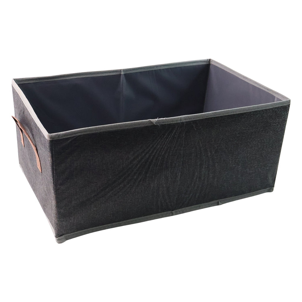 Large fabric storage bin ideal for organizing books and home essentials