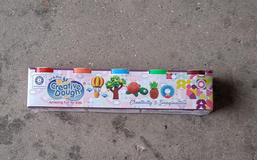 Generic image of colorful dough clay, promoting creative art and craft activity.