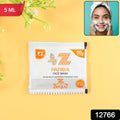 Close-up of papaya face wash sachet with foaming texture