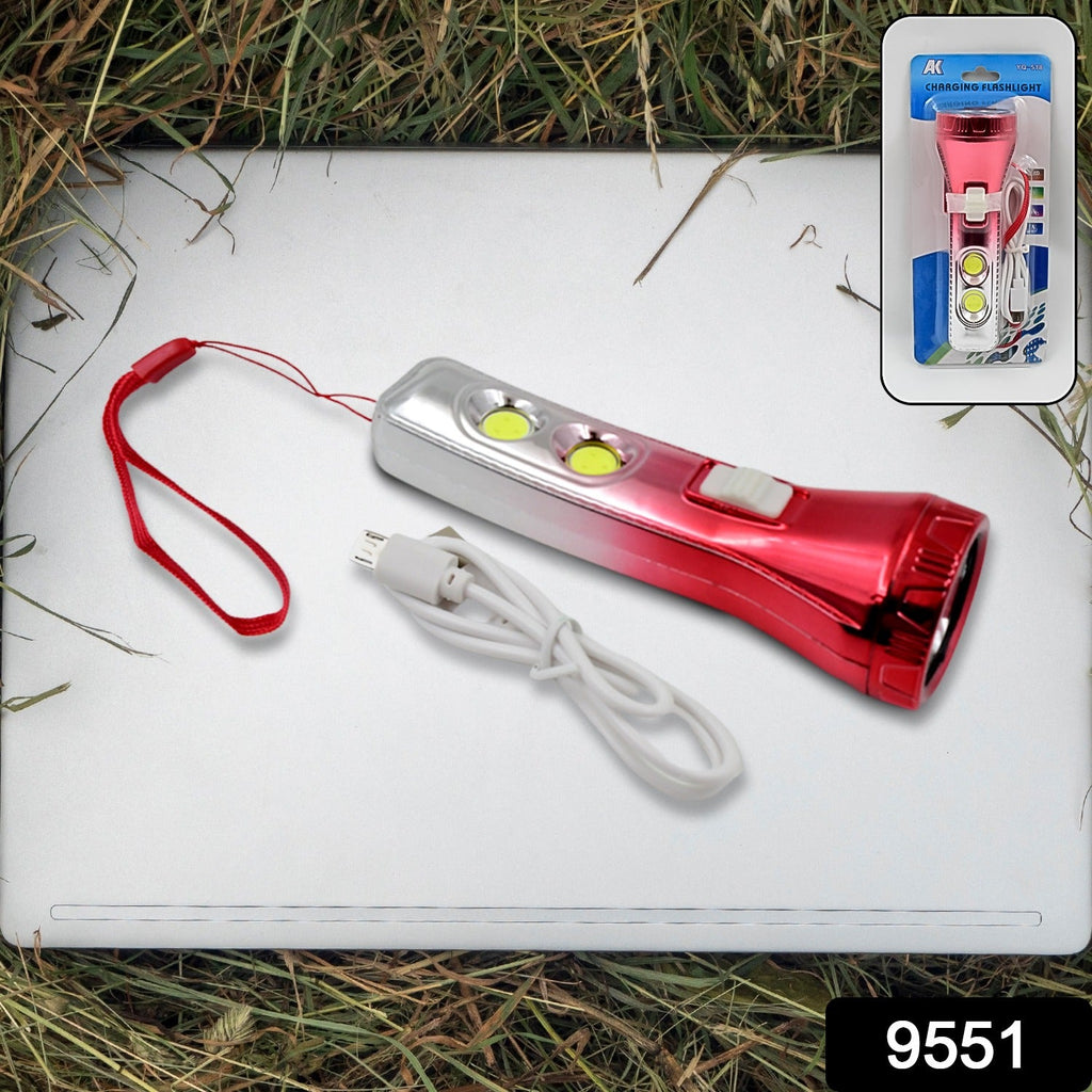 Hand holding the compact LED torchlight, highlighting its grip.