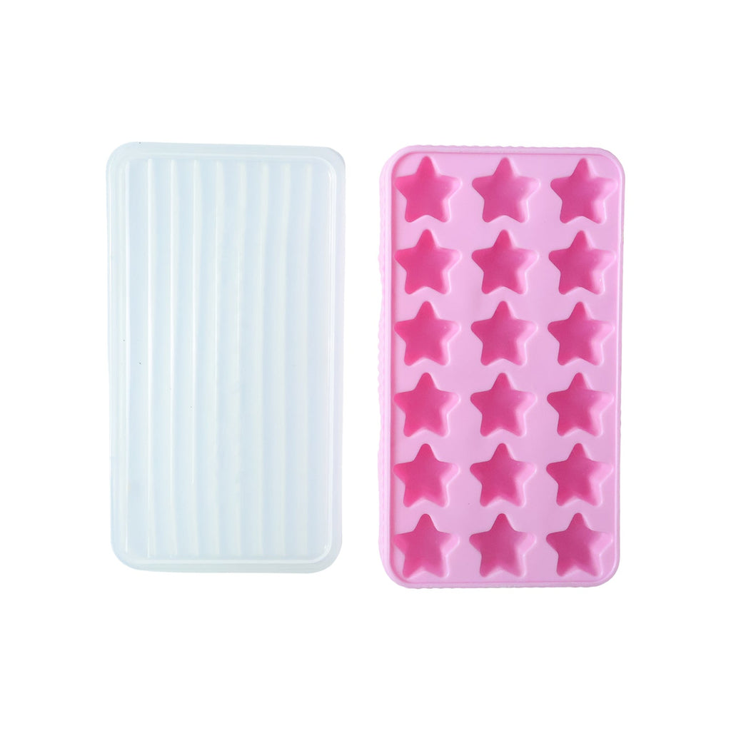 decorative star-shaped ice cube tray for drinks