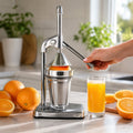 Heavy duty manual citrus juicer with ergonomic handle