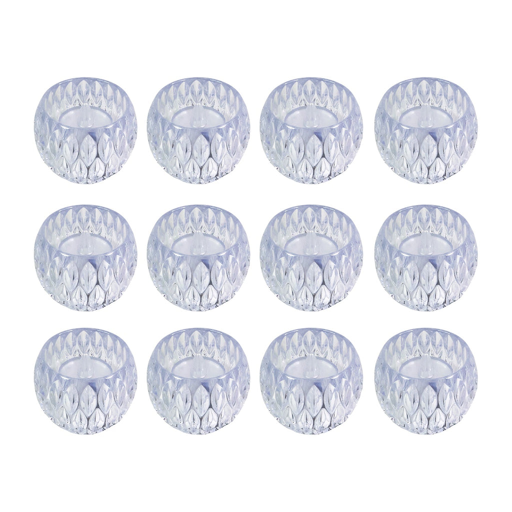 Premium crystal style flameless LED lamps creating cozy ambiance