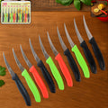 Supermom lemon knife set featuring 10 stainless steel knives with ergonomic handles