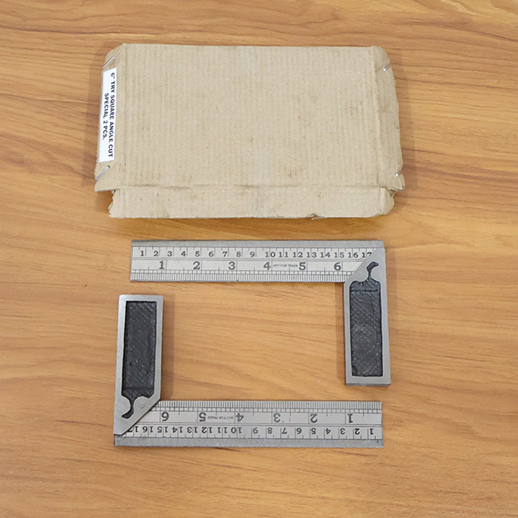 Durable metal try square with ergonomic handle designed for comfortable extended use