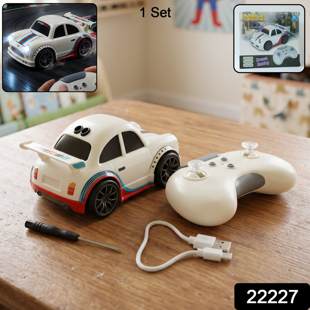 RC racing car toy set includes car, remote and USB charger