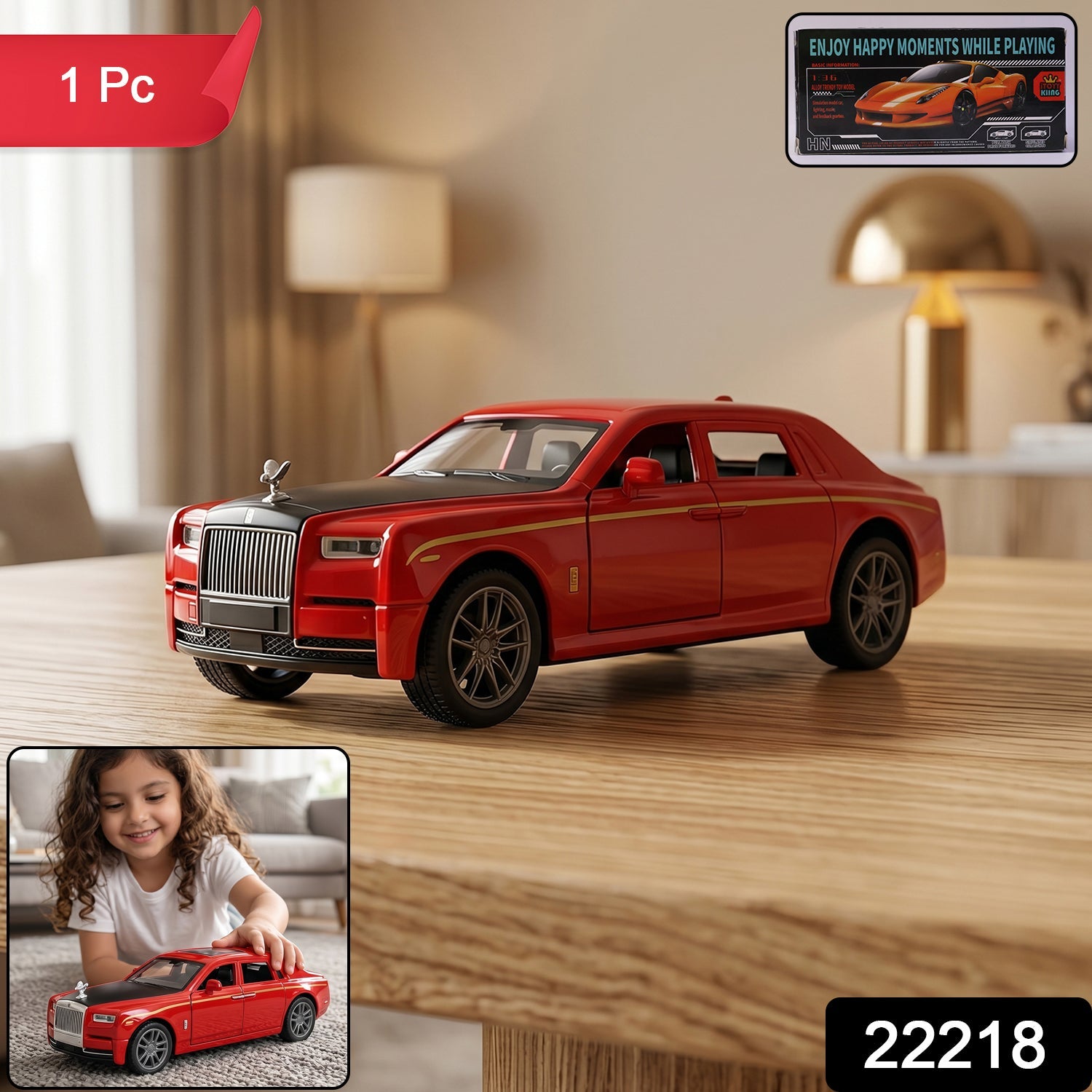 Pull back toy car pack with realistic details