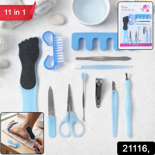 Professional stainless steel nail grooming set for hands and feet